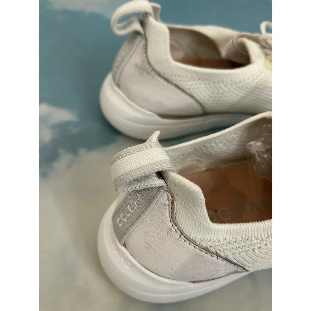 Cole Haan Zerogrand Wingtip Stitchlite‎ Oxfords White Women's Size 8.5 B W18212